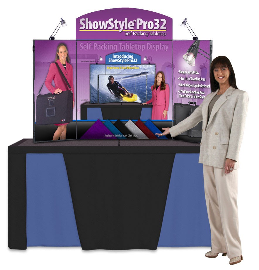 ShowStyle Pro 32 Self-Packing Table Top Briefcase Display