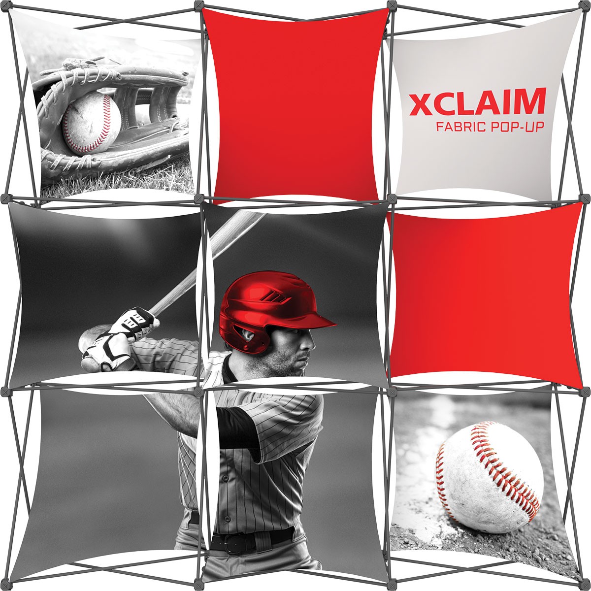 XClaim 8' Fabric Pop Up Display Kit 1