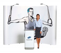 Expand 2000 Curved 4x3 Pop Up Trade Show Display