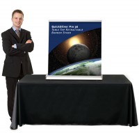 QuickSilver Pro 36 Table Top retractable banner stand